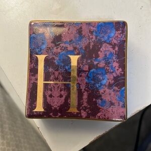 Anthropologie H initial jewelry box